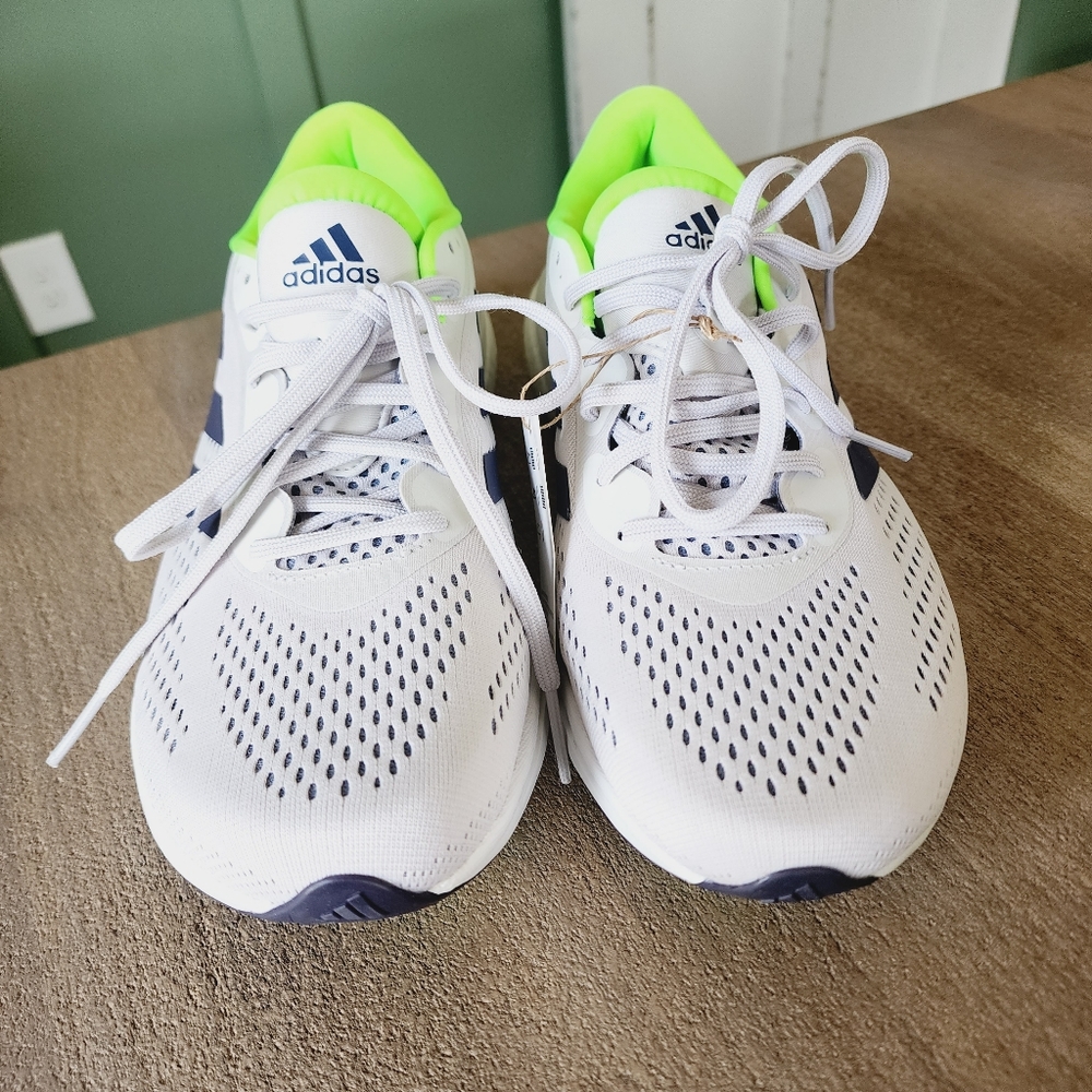 Adidas Men's Supernova 2 Running Shoes Dash Grey/Shadow Navy/Solar Green - Picture 6 of 10